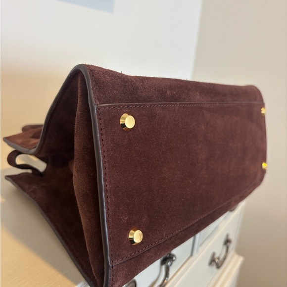 Veronica Beard Suede Top Handle Dash Bag - Picture 8 of 9